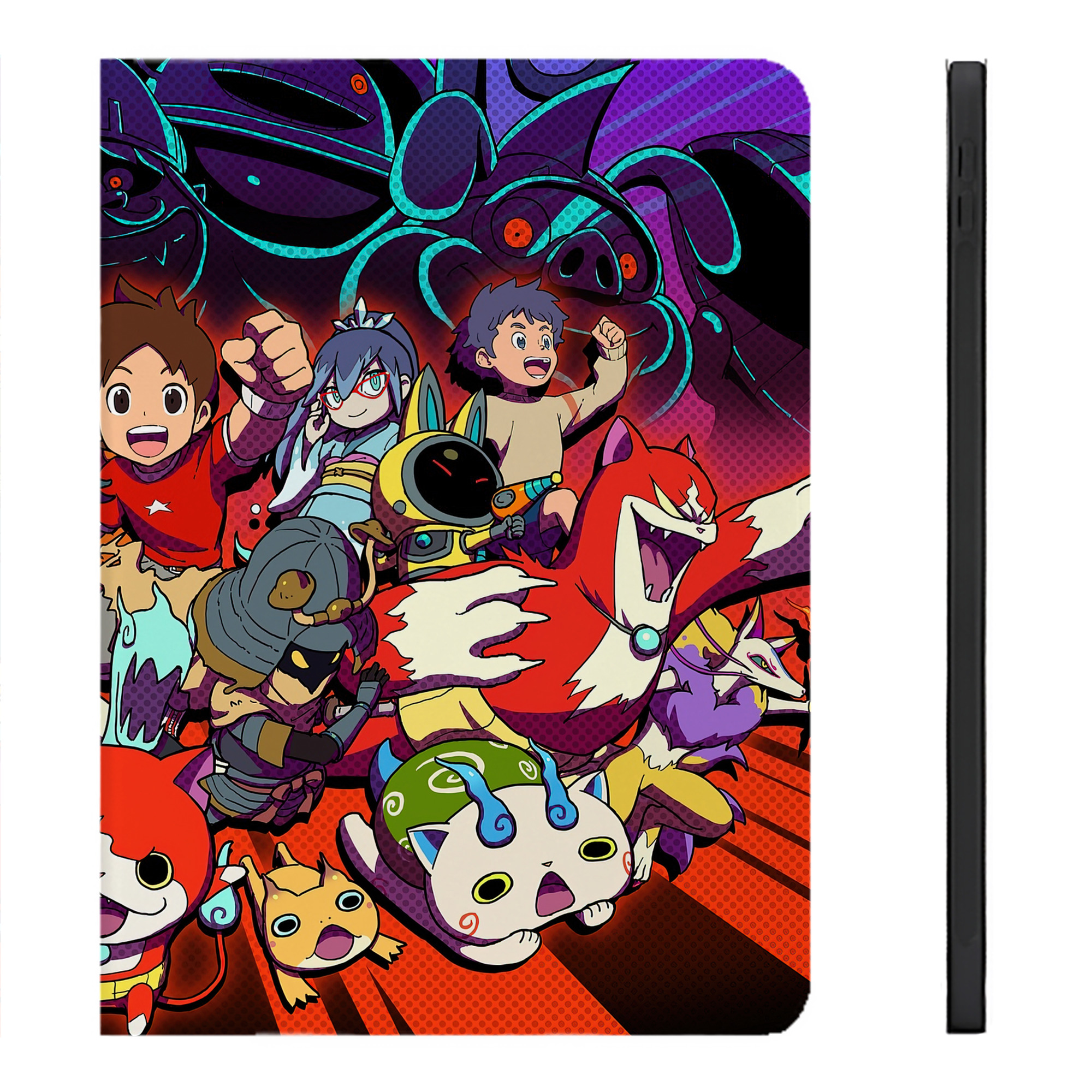 （画像用） 妖怪ウォッチ Yo-kai Watch IPadケース ペンホルダー付き ブックスタイルデザイン